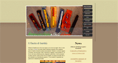 Desktop Screenshot of flautidibambu.it